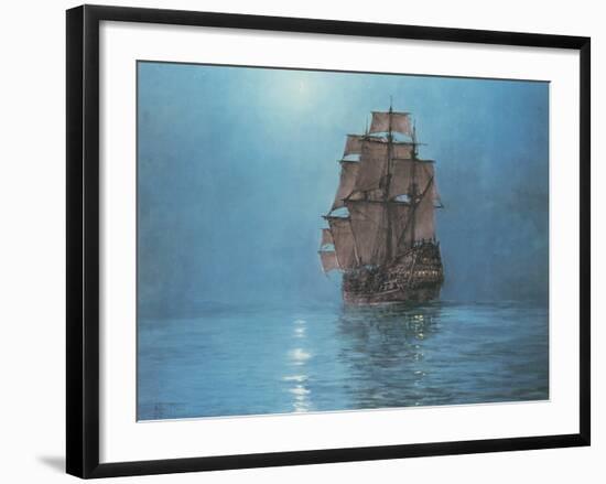 Crescent Moon-Montague Dawson-Framed Premium Giclee Print