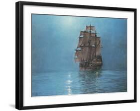 Crescent Moon-Montague Dawson-Framed Premium Giclee Print