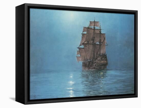 Crescent Moon-Montague Dawson-Framed Stretched Canvas