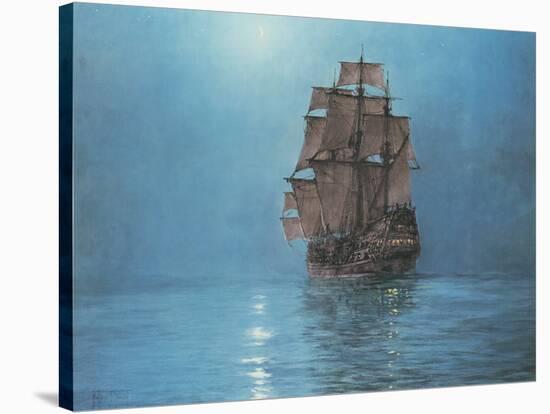 Crescent Moon-Montague Dawson-Stretched Canvas