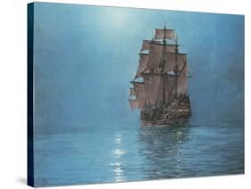 Crescent Moon-Montague Dawson-Stretched Canvas