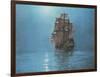 Crescent Moon-Montague Dawson-Framed Premium Giclee Print