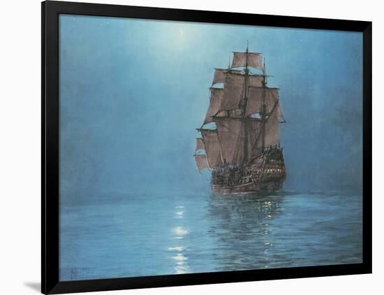 Crescent Moon-Montague Dawson-Framed Premium Giclee Print