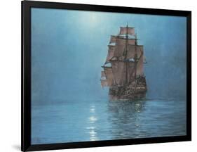 Crescent Moon-Montague Dawson-Framed Premium Giclee Print