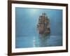 Crescent Moon-Montague Dawson-Framed Art Print