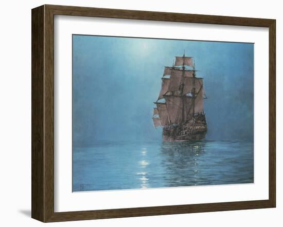 Crescent Moon-Montague Dawson-Framed Art Print