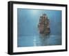 Crescent Moon-Montague Dawson-Framed Art Print