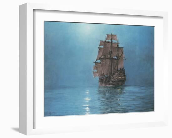 Crescent Moon-Montague Dawson-Framed Art Print