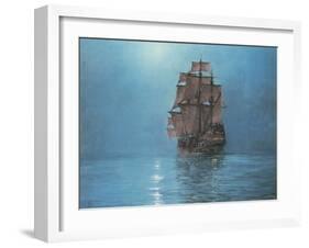 Crescent Moon-Montague Dawson-Framed Art Print