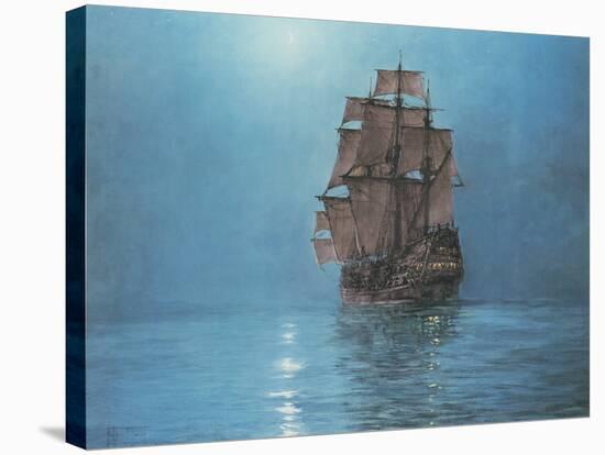 Crescent Moon-Montague Dawson-Stretched Canvas