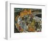 Crescent of Houses II (Island Town), 1915-Egon Schiele-Framed Giclee Print