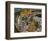 Crescent of Houses II (Island Town), 1915-Egon Schiele-Framed Art Print