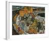 Crescent of Houses II (Island Town), 1915-Egon Schiele-Framed Art Print