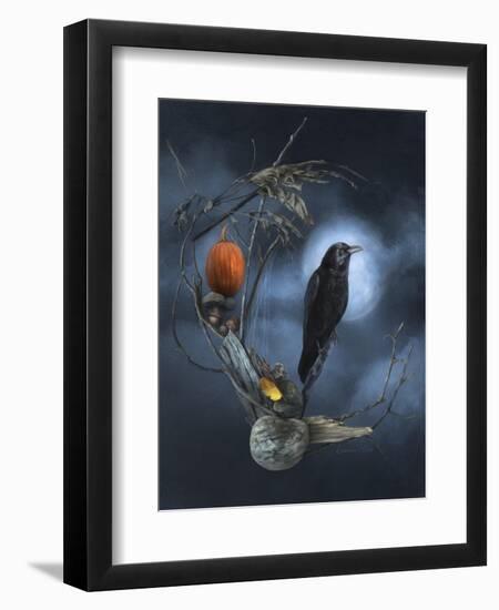 Crescent Raven Moon-Art and a Little Magic-Framed Giclee Print