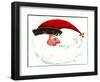 Crescent Santa-Beverly Johnston-Framed Giclee Print