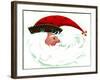 Crescent Santa-Beverly Johnston-Framed Giclee Print