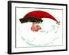 Crescent Santa-Beverly Johnston-Framed Giclee Print