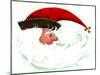 Crescent Santa-Beverly Johnston-Mounted Giclee Print