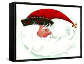 Crescent Santa-Beverly Johnston-Framed Stretched Canvas