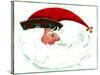 Crescent Santa-Beverly Johnston-Stretched Canvas