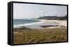 Crescent White Sand Beach on North Eastern Coast, Galicia, Spain, Europe-Matt Frost-Framed Stretched Canvas