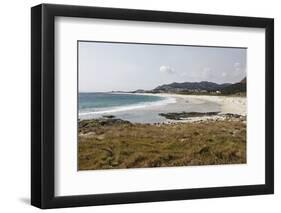 Crescent White Sand Beach on North Eastern Coast, Galicia, Spain, Europe-Matt Frost-Framed Photographic Print