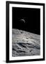 Cresent Earth, As Seen From the Moon-null-Framed Photographic Print