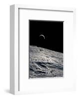 Cresent Earth, As Seen From the Moon-null-Framed Photographic Print