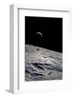 Cresent Earth, As Seen From the Moon-null-Framed Photographic Print