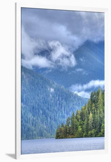 Cresent Lake, Aurora Ridge in the Background, Olympic National Park-Richard Maschmeyer-Framed Premium Photographic Print