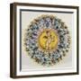 Crespina with Putto and Floral Decorations, Ceramic, Italy, 16th Century-null-Framed Giclee Print