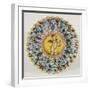 Crespina with Putto and Floral Decorations, Ceramic, Italy, 16th Century-null-Framed Giclee Print