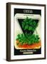 Cress Seed Packet-Lantern Press-Framed Art Print