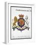 Crest of the King of the United Kingdom of Great Britain and Ireland and Hanover, 19th century-Unknown-Framed Giclee Print