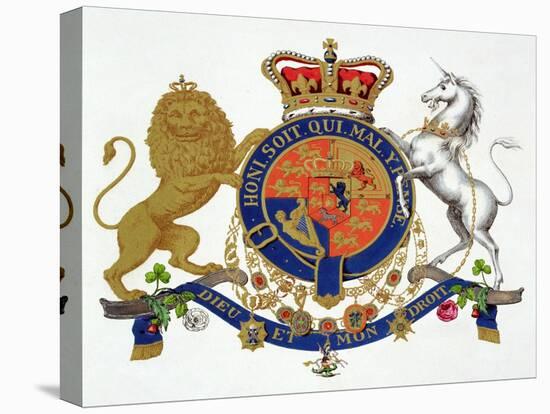 Crest of the King of the United Kingdom of Great Britain and Ireland-null-Stretched Canvas