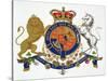 Crest of the King of the United Kingdom of Great Britain and Ireland-null-Stretched Canvas