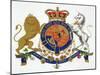 Crest of the King of the United Kingdom of Great Britain and Ireland-null-Mounted Giclee Print