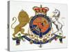 Crest of the King of the United Kingdom of Great Britain and Ireland-null-Stretched Canvas