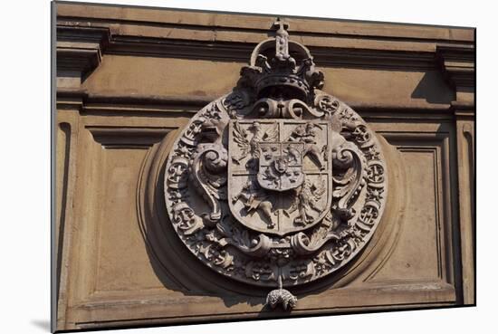 Crest on Wawel Royal Castle in Krakow, Poland, 16th Century-null-Mounted Giclee Print