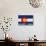 Crested Butte, Colorado - Colorado State Flag-Lantern Press-Art Print displayed on a wall