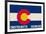 Crested Butte, Colorado - Colorado State Flag-Lantern Press-Framed Art Print