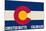 Crested Butte, Colorado - Colorado State Flag-Lantern Press-Mounted Art Print