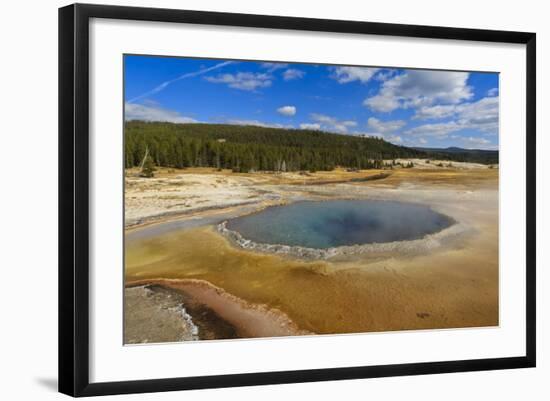 Crested Pool; Hot Spring; Upper Geyser Basin, Yellowstone National Park, Wyoming, Usa-Eleanor Scriven-Framed Photographic Print