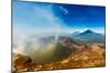 Cresting the peak of Pacaya Volcano in Guatemala City, Guatemala, Central America-Laura Grier-Mounted Photographic Print