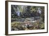 Cretaceous Life, Artwork-Richard Bizley-Framed Premium Photographic Print