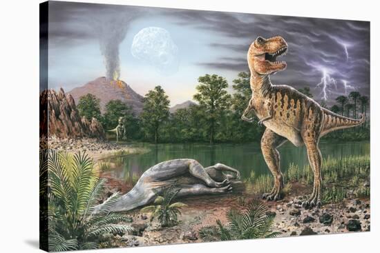 Cretaceous-Tertiary Extinction Event-Richard Bizley-Stretched Canvas