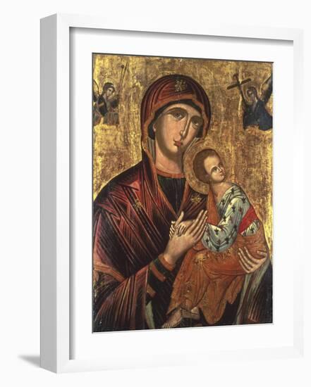 Cretan Icon I-15th Century School -Framed Premium Giclee Print