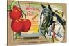 Crete Label "Apple"-Kerne Erickson-Stretched Canvas