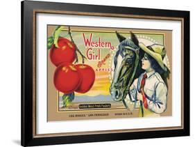 Crete Label "Apple"-Kerne Erickson-Framed Art Print