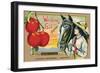 Crete Label "Apple"-Kerne Erickson-Framed Art Print